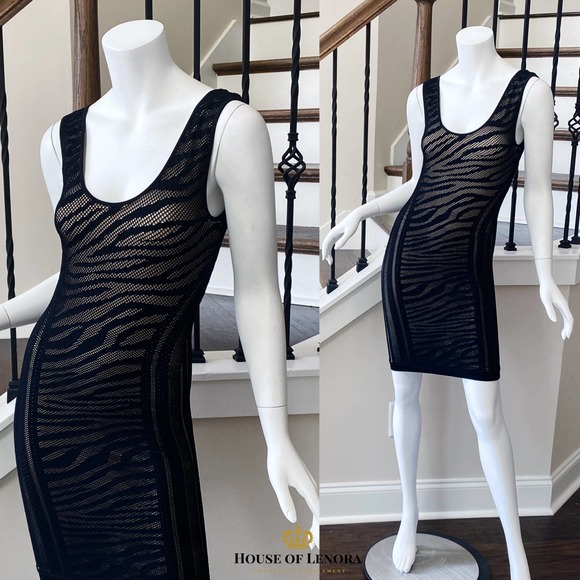 bebe Dresses & Skirts - NWT BEBE Zebra Lace Tank Dress - JJ0384